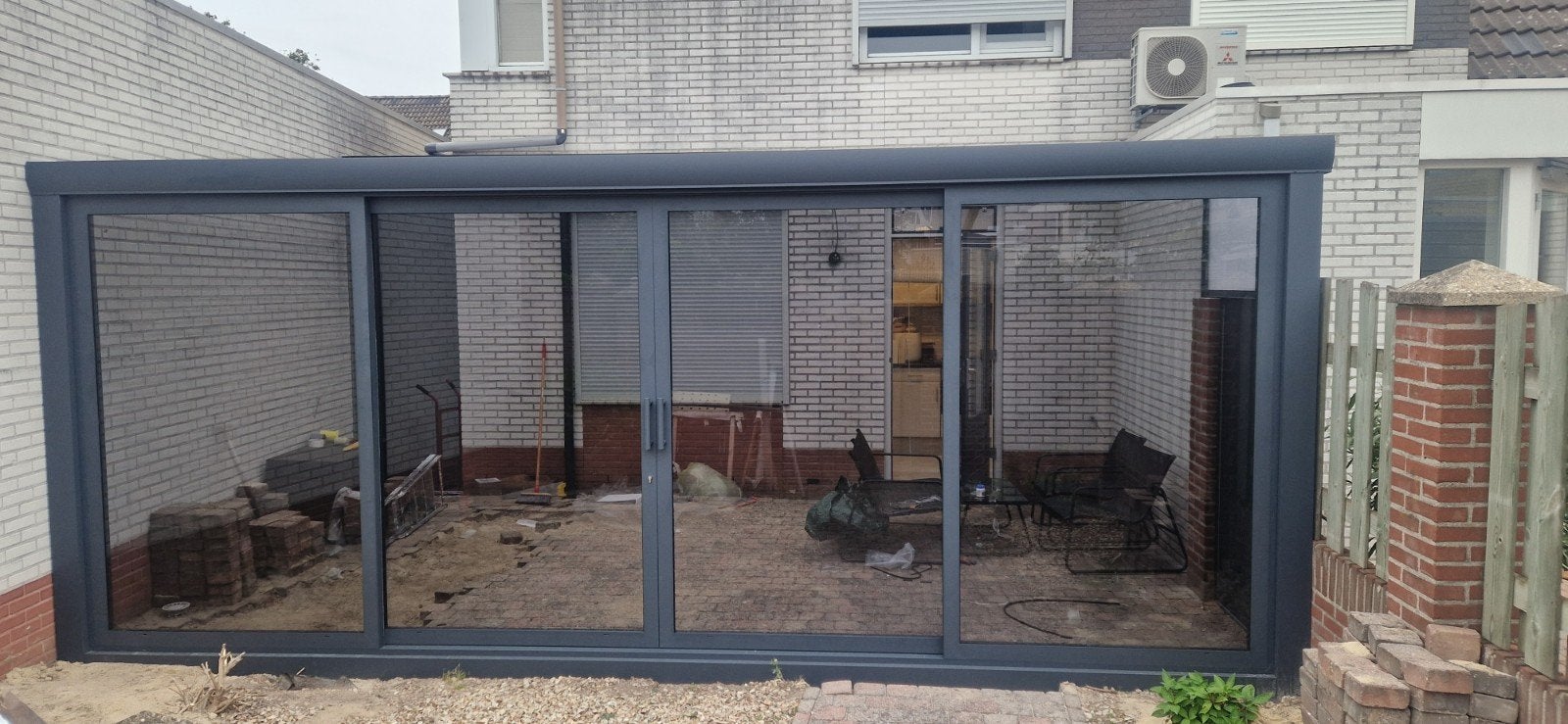 Overkapping,Veranda, Glazenschuifwanden, schuifpui, carport, Ophalen of Verzenden, Nieuw, Veranda