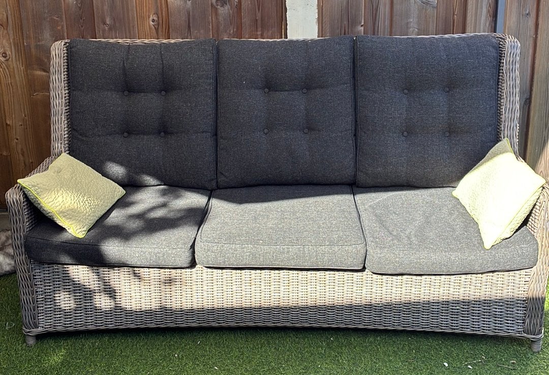 Tuinbank, verstelbaar., Tuin en Terras, Ophalen, Gebruikt, Kunststof