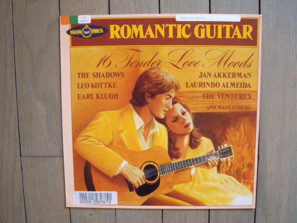 Romantic guitar memories - 16 tender love moods, Ophalen of Verzenden, 1980 - 1989, Gebruikt, 12 inch