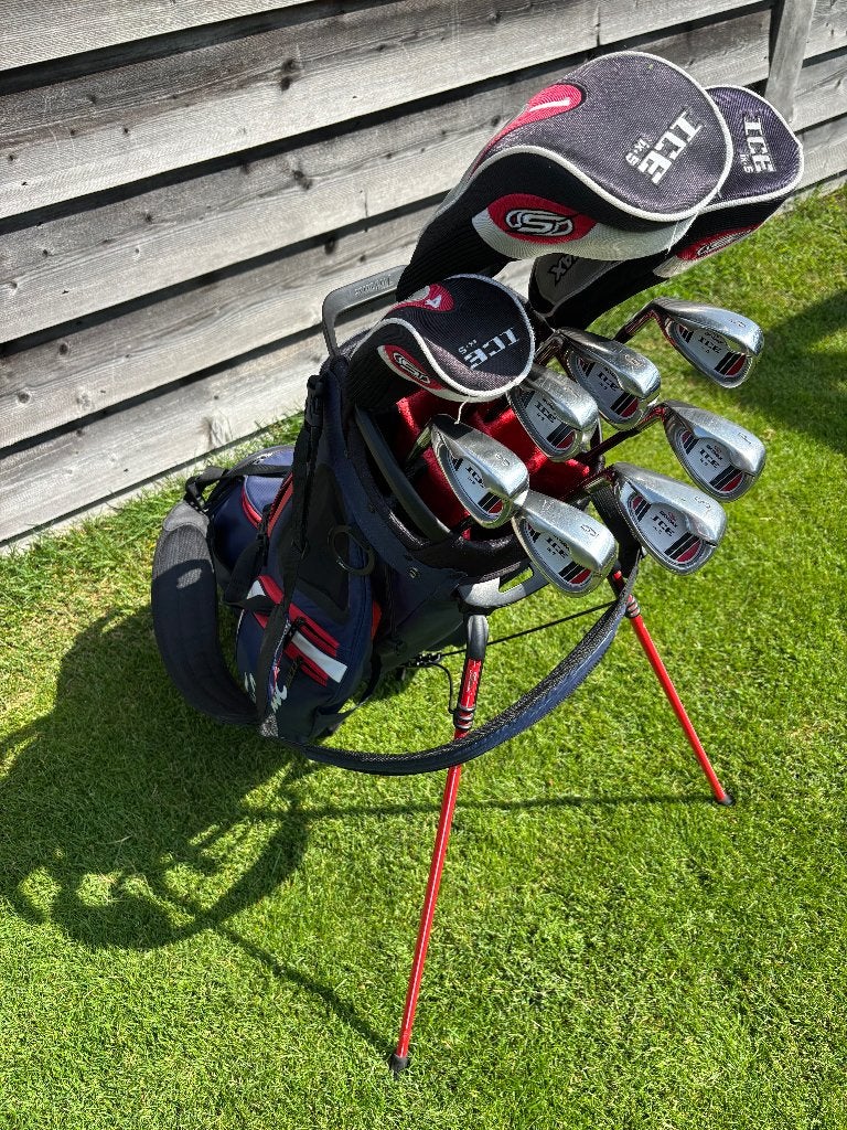 Titleist Golfbag + Complete Linkshandige Skymax Golfset, Sport en Fitness, Golf, Ophalen, Gebruikt, Set, Overige merken