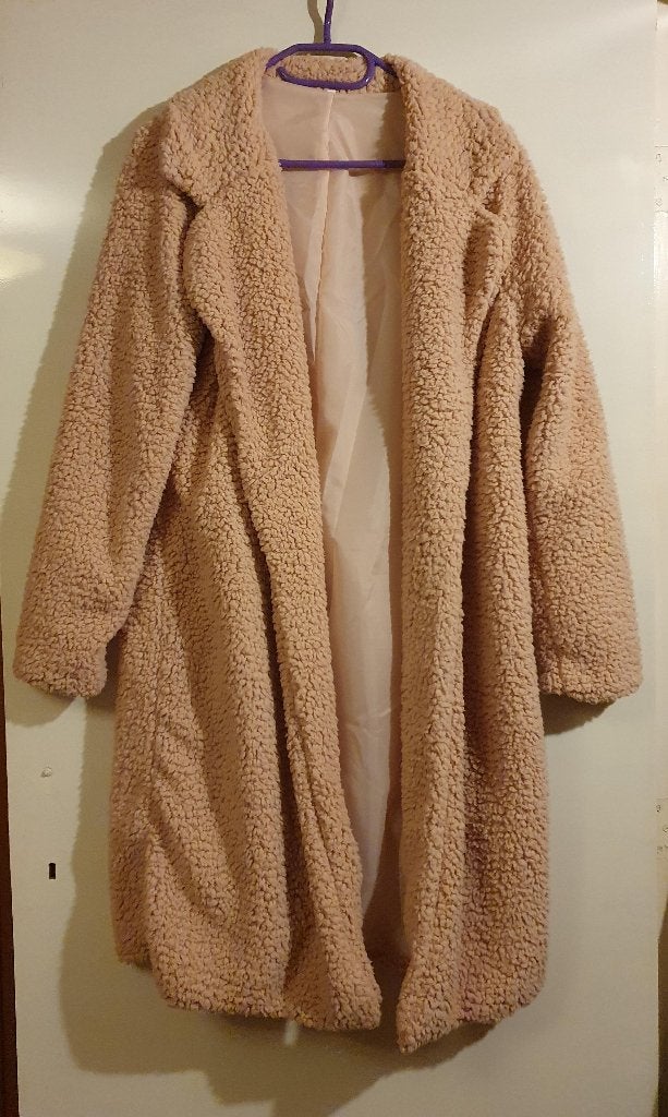 Teddy beren jas beige 38/40 nieuw, Kleding | Dames, Ophalen of Verzenden, Nieuw, Maat 38/40 (M), Beige