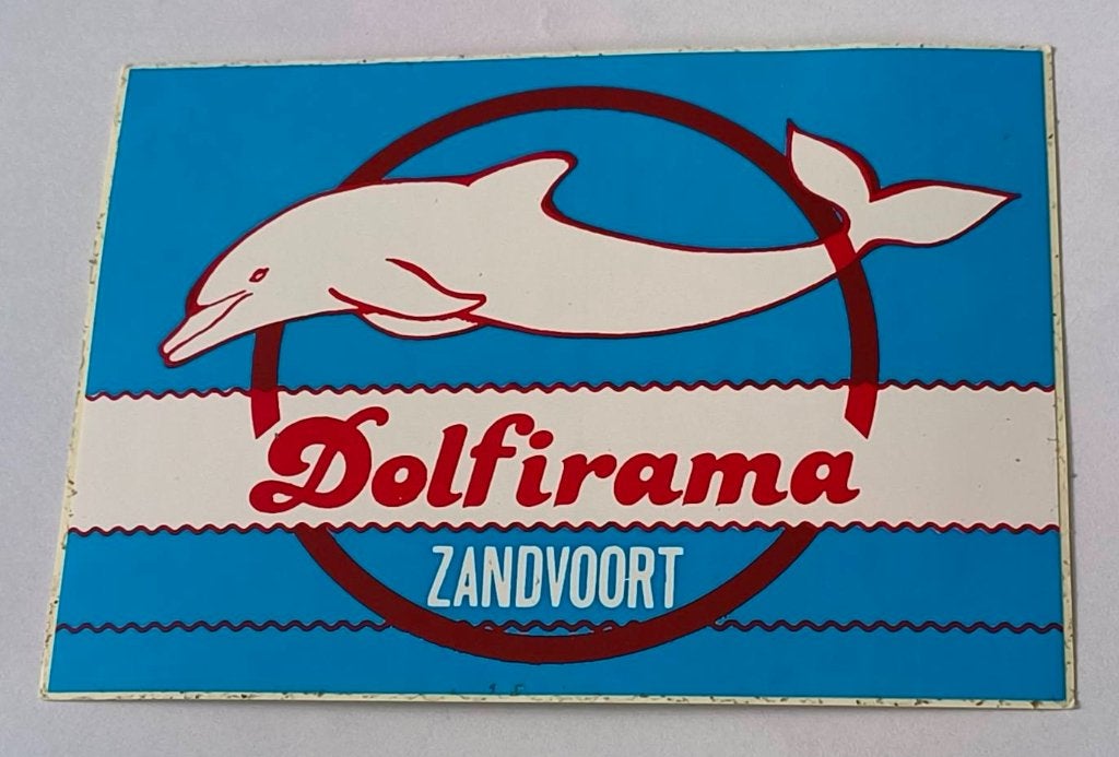 Sticker Dolfirama Zandvoort, Verzamelen, Ophalen of Verzenden, Zo goed als nieuw, Bedrijf of Vereniging
