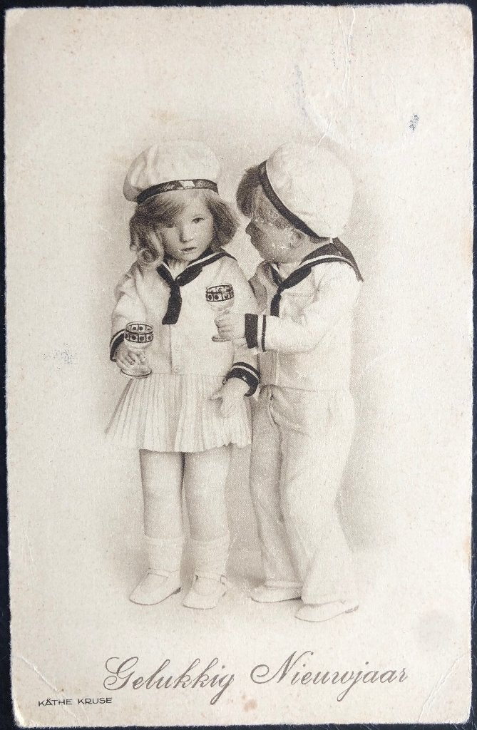 KATHE KRUSE - gelukkig nieuwjaar, Ophalen of Verzenden, 1920 tot 1940, Gelopen, Kinderen