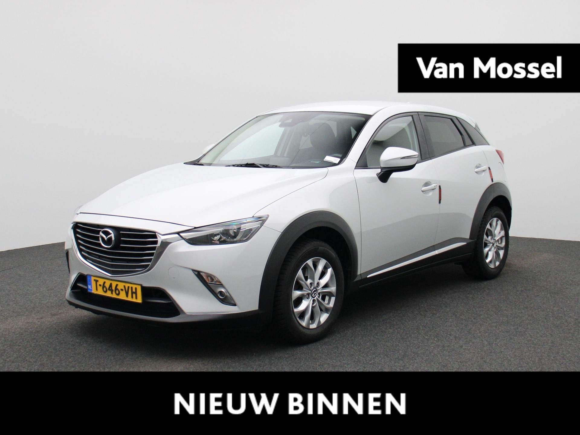 Mazda CX-3 2.0 SkyActiv-G 120 GT-M | STOELVERWARMING | CAMER, Auto's, Mazda, Euro 6, 4 cilinders, Leder en Stof, Wit