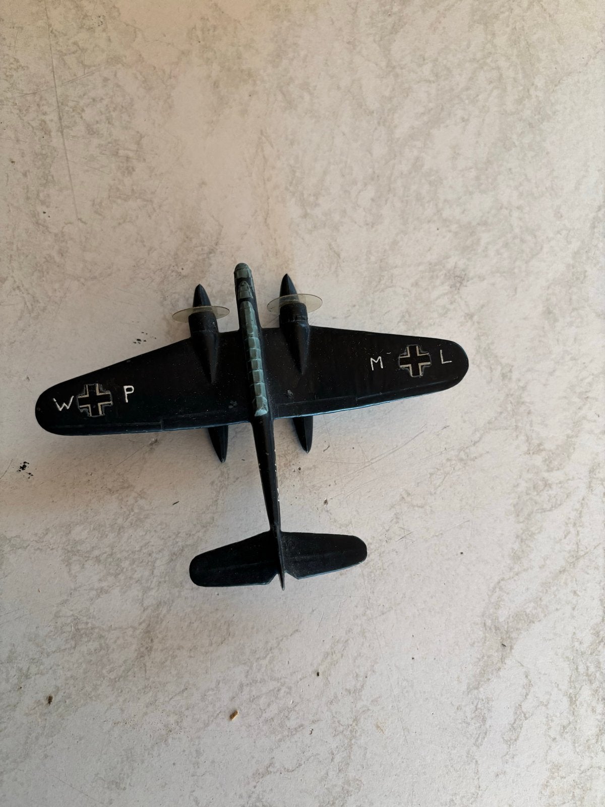 Antiek modelvliegtuigje - Duitse Messerschmitt BF 110, Ophalen of Verzenden