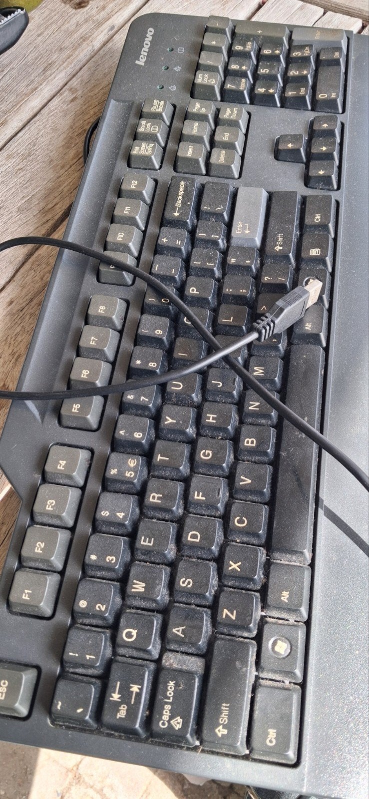 Lenovo bedraad toetsenbord - QWERTY, Computers en Software, Gebruikt, Ophalen of Verzenden, Qwerty, Numeriek gedeelte