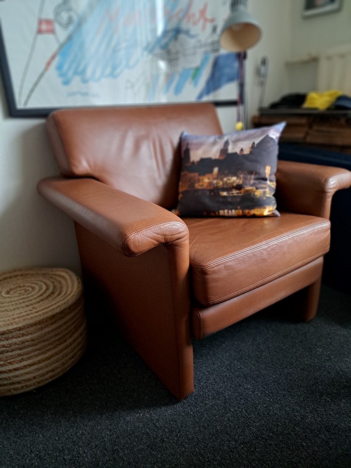 fauteuil, Huis en Inrichting, Ophalen, Gebruikt, Tijdloos, 50 tot 75 cm