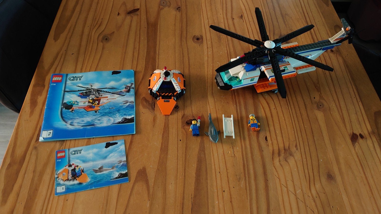 Lego City 7738 Coast Guard Helikopter & Rescue Boat, Ophalen of Verzenden