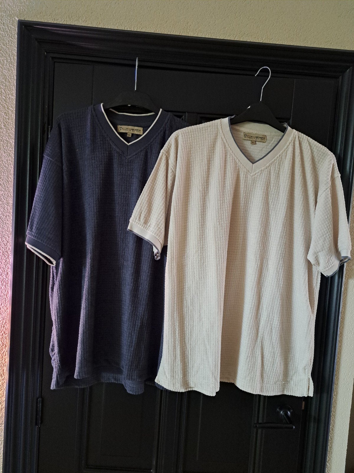 HEREN BADSTOF  SHIRTS MAAT XL + XXL 2 STUKS NIEUW, Ophalen of Verzenden, Nieuw, Maat 56/58 (XL)