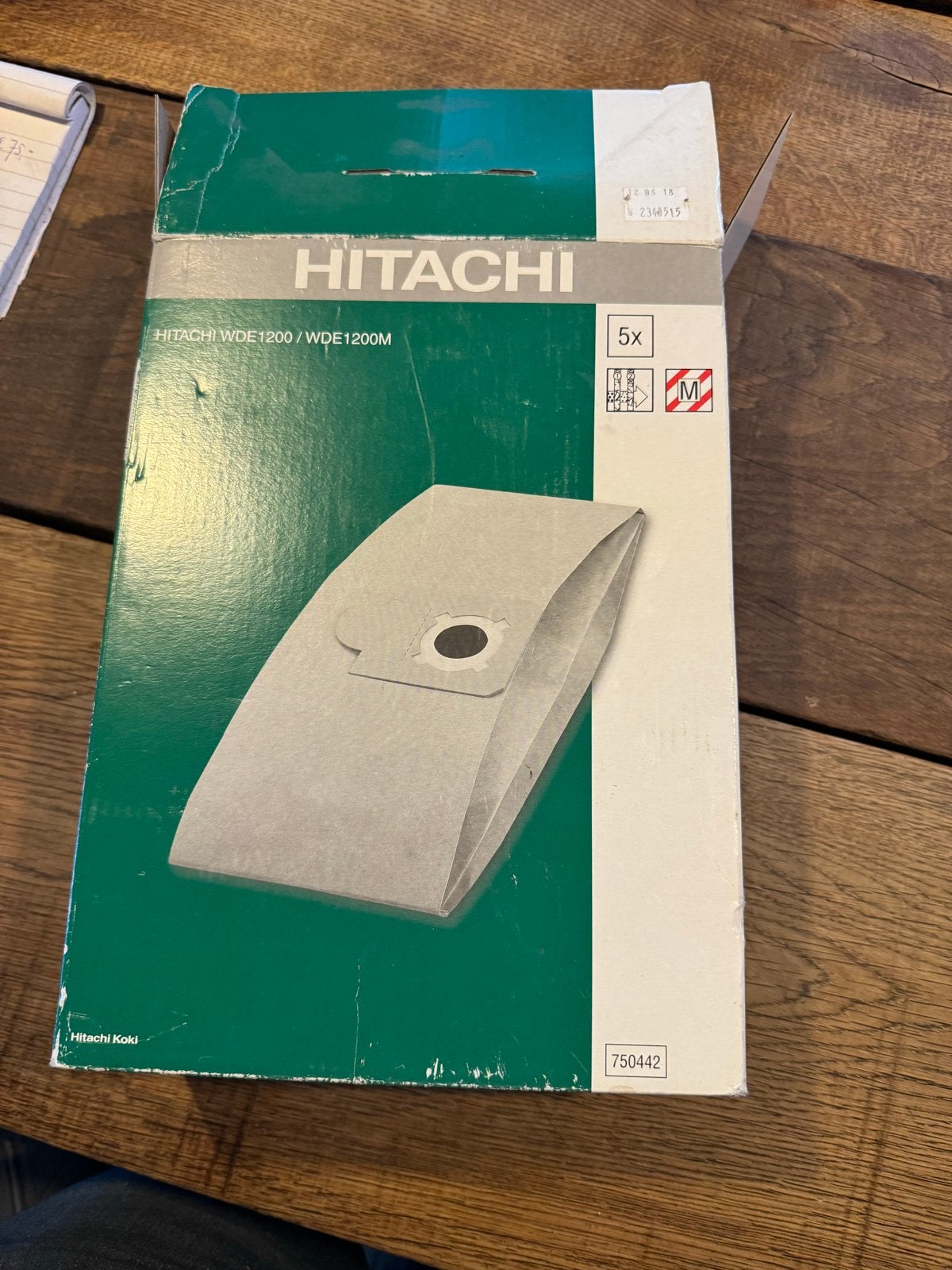 Hitachi stofzuigerzakken WDE1200 / WDE1200M (5 stuks), Ophalen of Verzenden, Nieuw