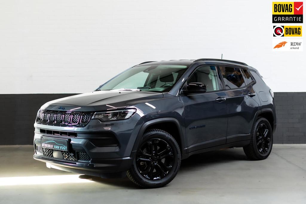 Jeep Compass 4xe 190 Plug-in Hybrid Electric Night Eagle, Ap, Automaat, Zwart, 258 pk, Leder en Stof