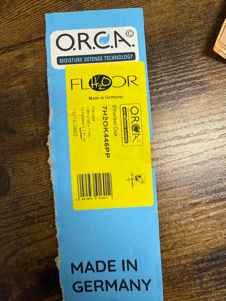 ORCA H2O FLOOR Laminaat Ethereal Oak 7mm, Ophalen, Nieuw, Minder dan 5 m², 10 tot 30 cm