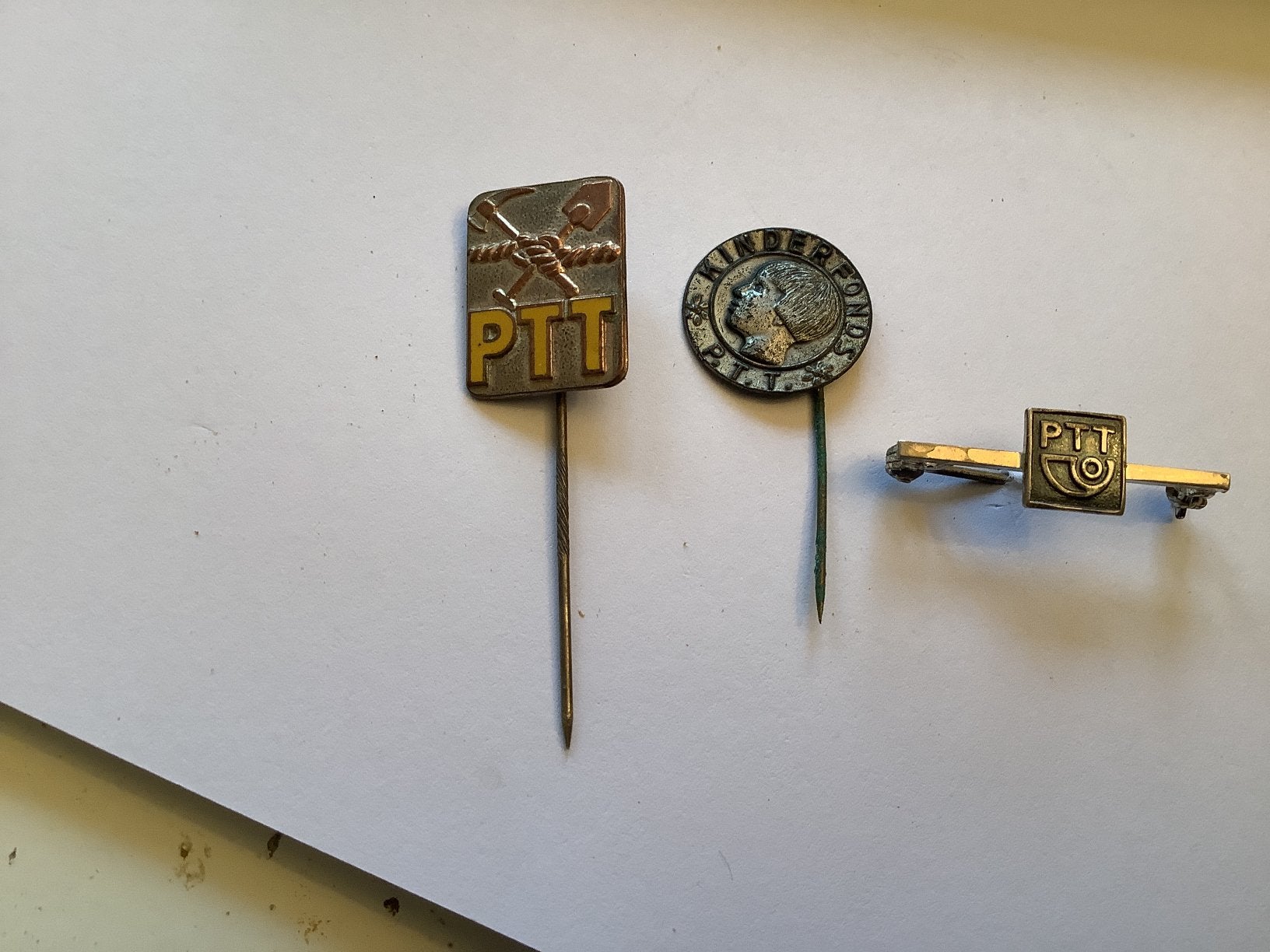 3 speldjes PTT, Ophalen of Verzenden, Gebruikt, Overige onderwerpen
