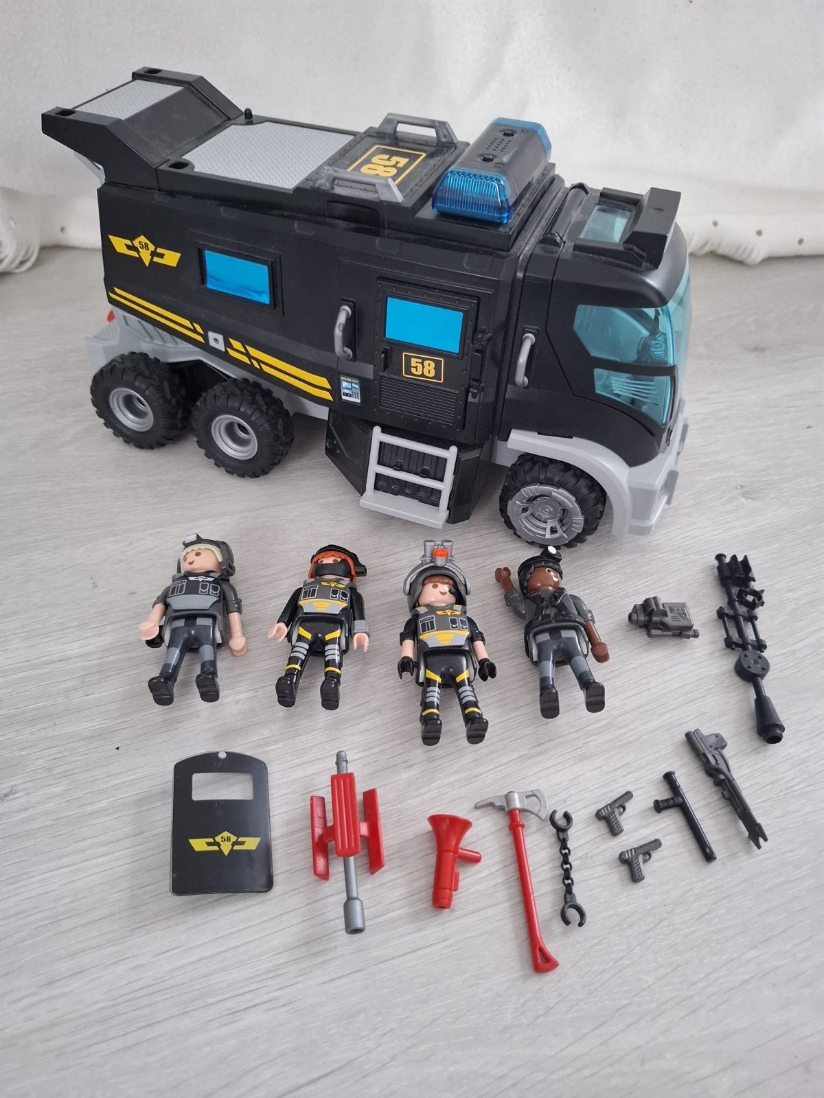 Playmobil Politie SWAT Truck met figuren 9360, Ophalen, Gebruikt, Losse onderdelen, Voertuig