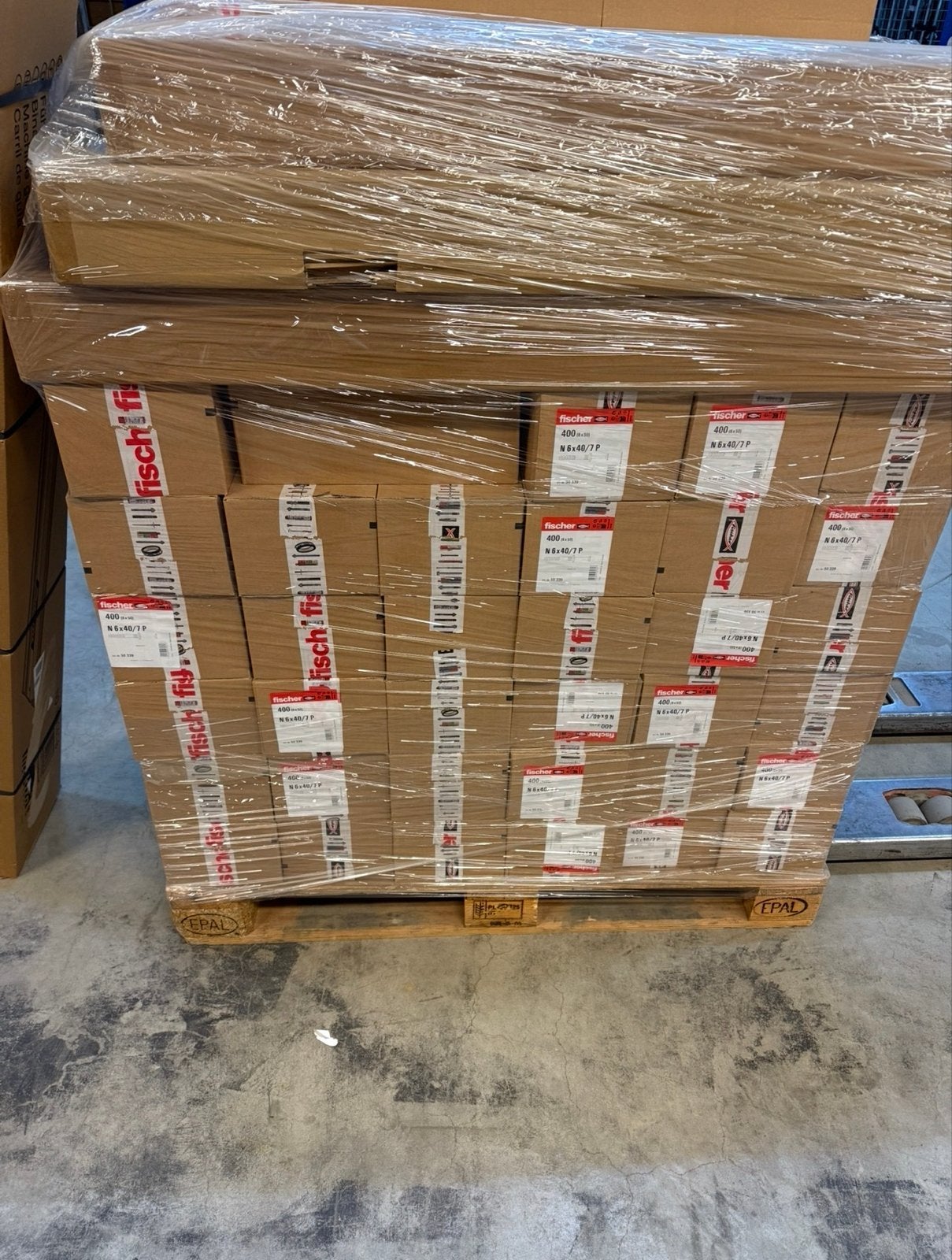 Fischer pluggen N 6x40/7P met schroeven,palle (handelpartij), Ophalen, Nieuw, Minder dan 50 mm, Pluggen