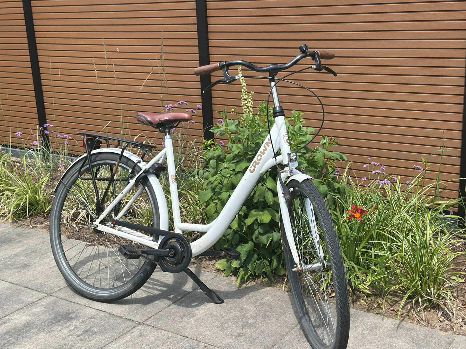 Crown stadsfiets 54 cm | damesfiets, Fietsen en Brommers, Fietsen | Dames | Damesfietsen, Gebruikt, Overige merken, (Extra) lage instap