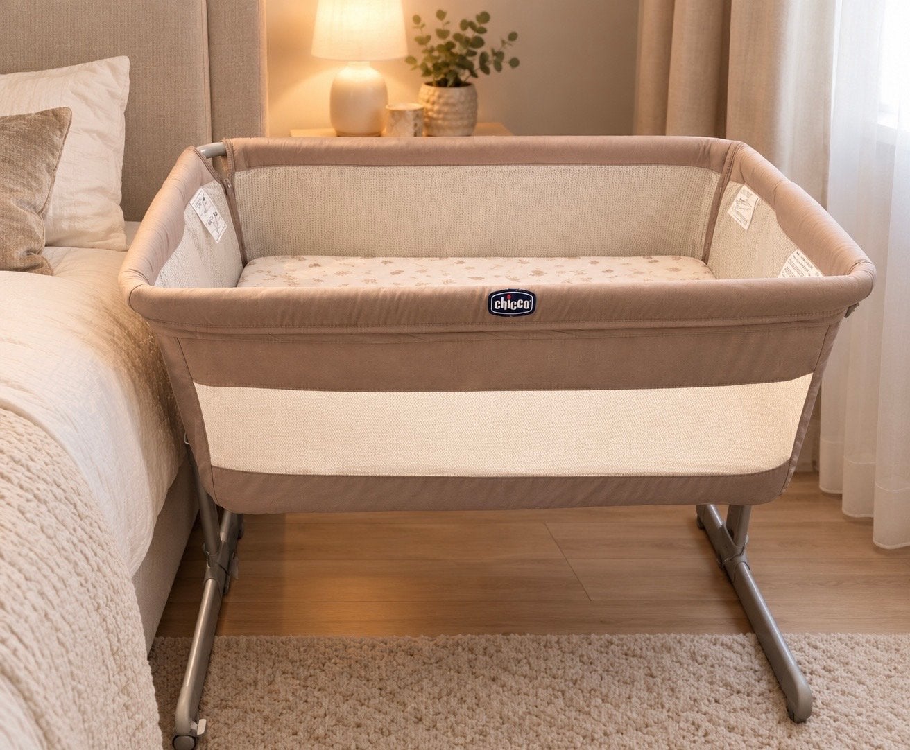 Chicco Next2Me co sleeper, Kinderen en Baby's, Ophalen of Verzenden, Zo goed als nieuw, Wieg