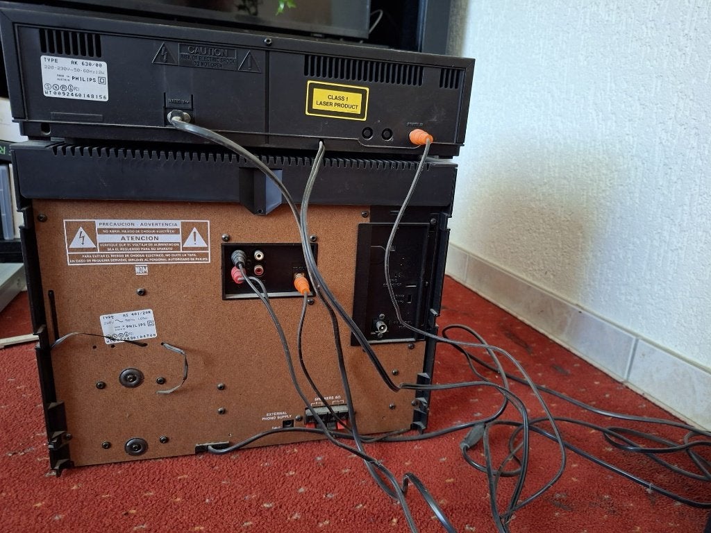 Stereo set met boxen, Ophalen, Philips, Gebruikt, Microset