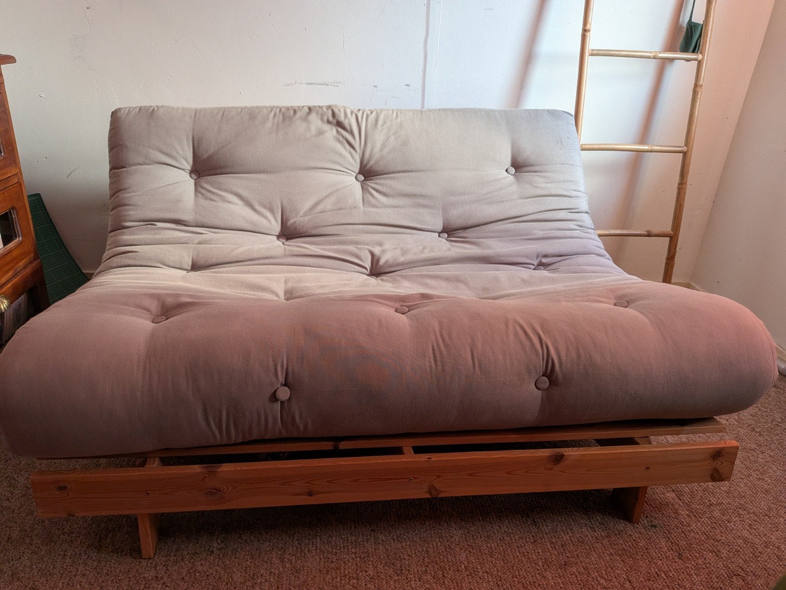 Karup Roots Futonbank - Comfortabel en Compact, Huis en Inrichting, Ophalen, Gebruikt, Tweepersoons, Hout