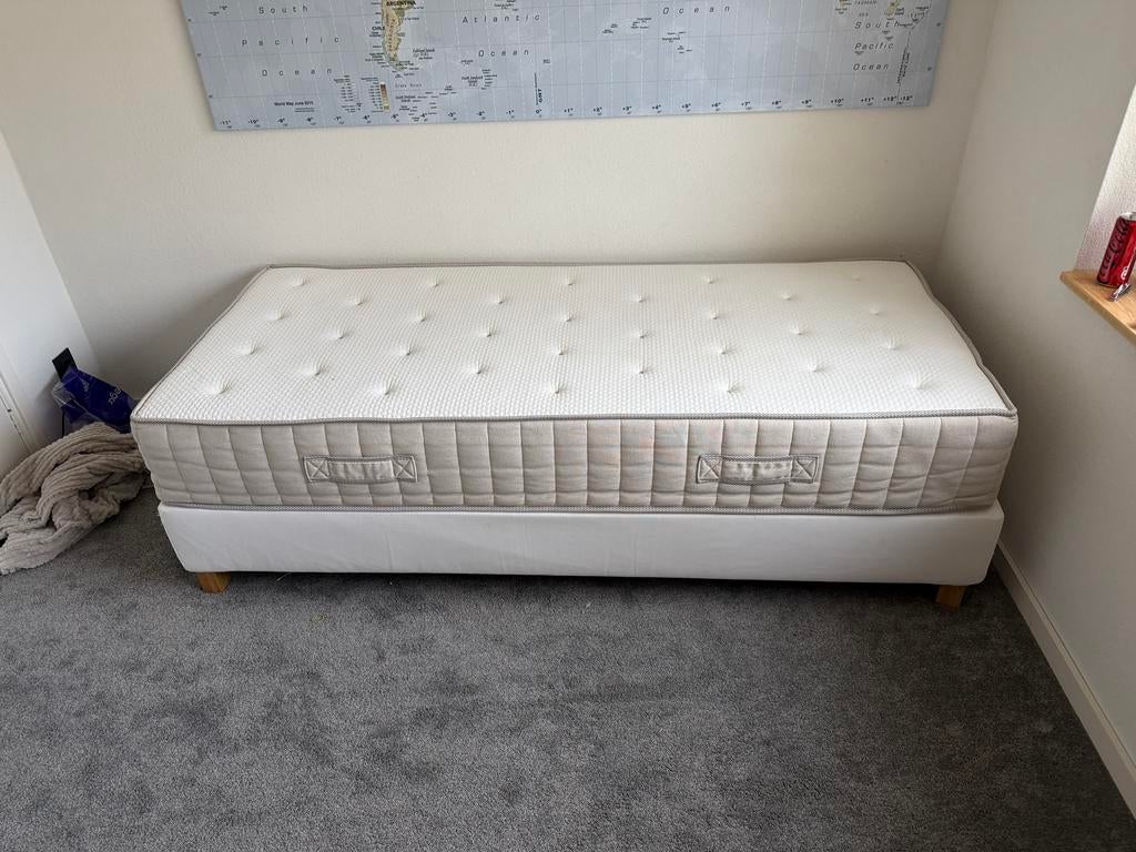 Ikea boxspring 1 persoons, Ophalen, Zo goed als nieuw, Tweepersoons