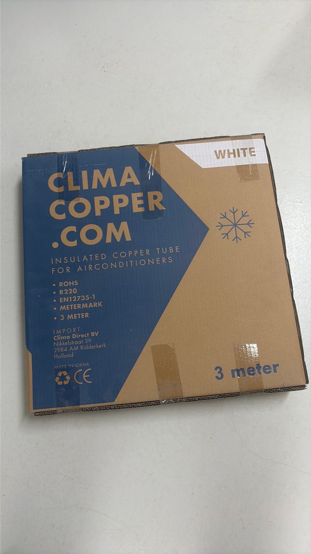 Climatube flare geïsoleerde leidingset 1/4 x 3/8 3 m, Minder dan 60 m³, Nieuw, 3 snelheden of meer, Ophalen of Verzenden