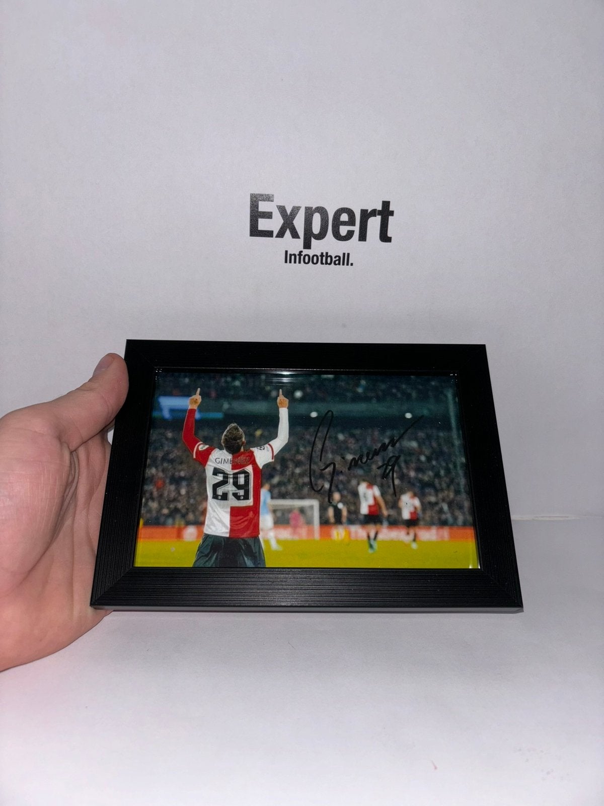 Gimenez gesigneerde foto ingelijst - Feyenoord, Verzamelen, Ophalen of Verzenden, Nieuw, Feyenoord, Spelerskaart