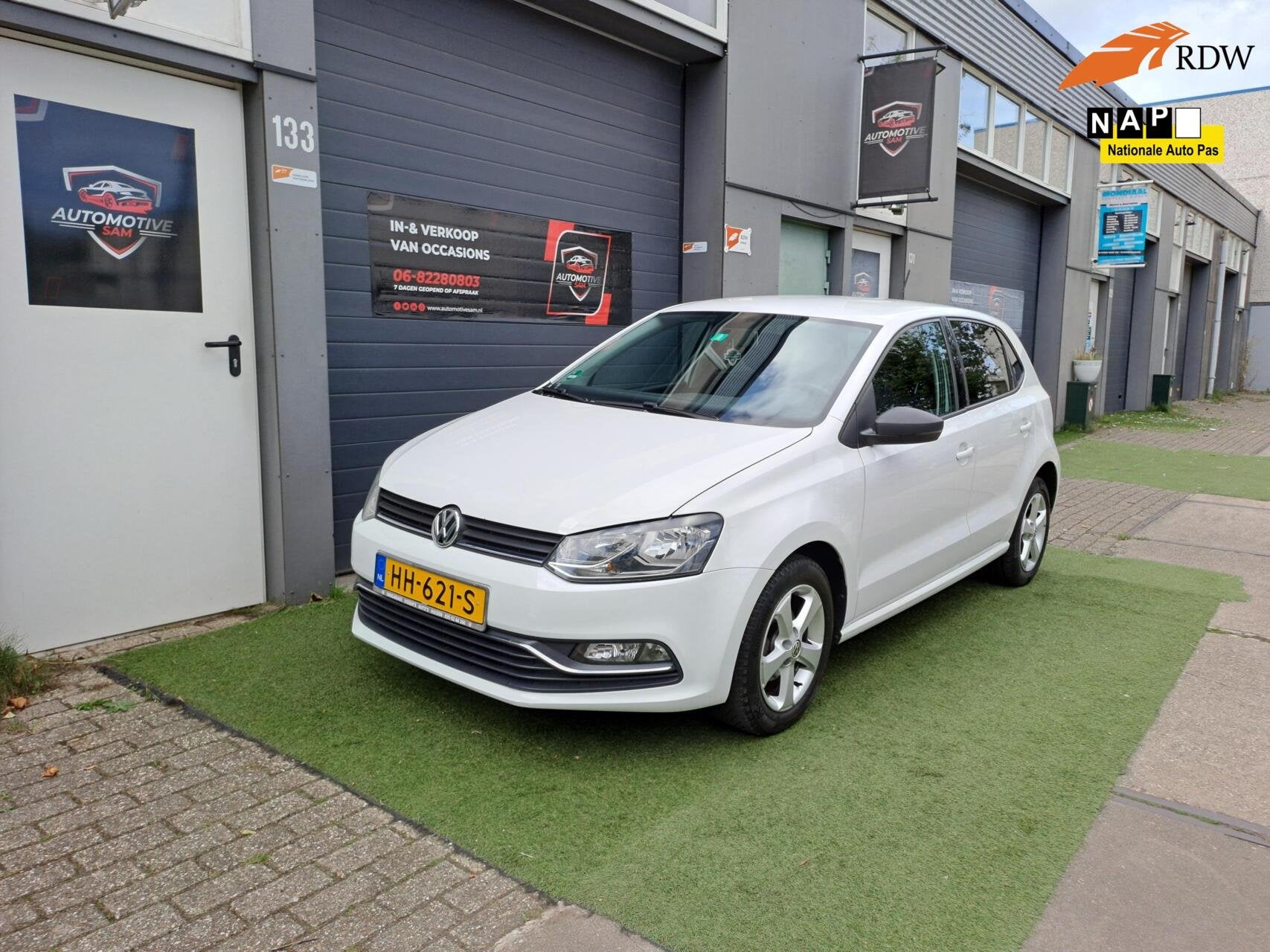 Volkswagen Polo 1.2 TSI Edition R 2015 Carplay Cruise NAP, Auto's, Stof, 4 cilinders, Wit, Origineel Nederlands
