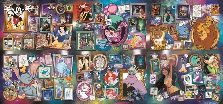 treffl legpuzzel disney 9000pcs, Ophalen of Verzenden, Meer dan 1500 stukjes, Zo goed als nieuw, Legpuzzel