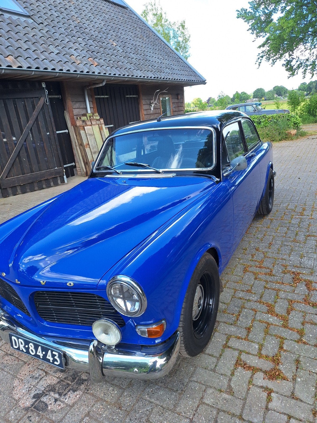 Volvo amazone 122 sportief, verlaagd ,weber, simonsuitlaat, 4 cilinders, Blauw, Origineel Nederlands, Handgeschakeld