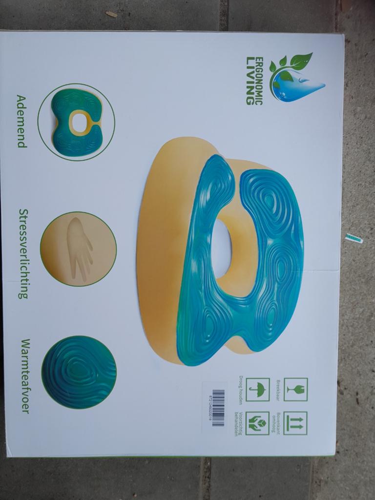 Ergonomisch zitkussen met geheugenschuim gel, Ophalen of Verzenden