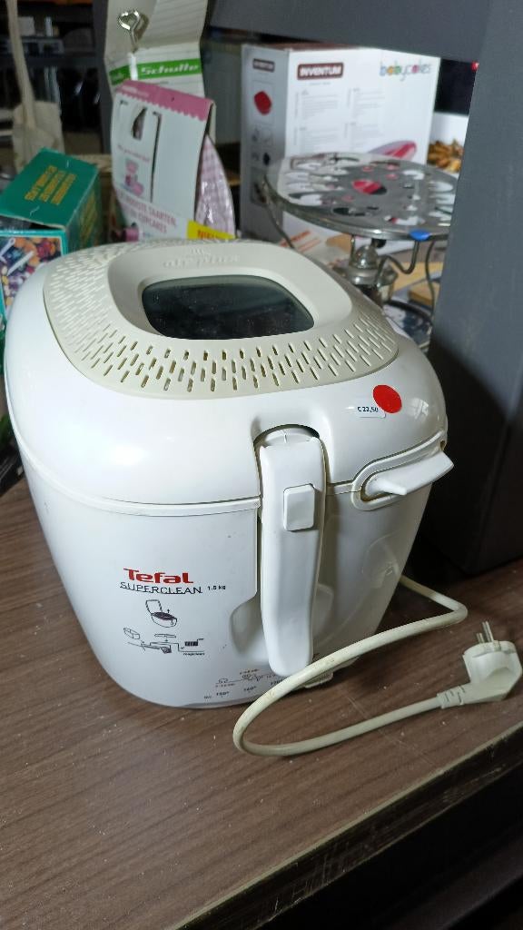 Tefal Superclean friteuse 1,5 kg 1800W, Ophalen of Verzenden, Gebruikt