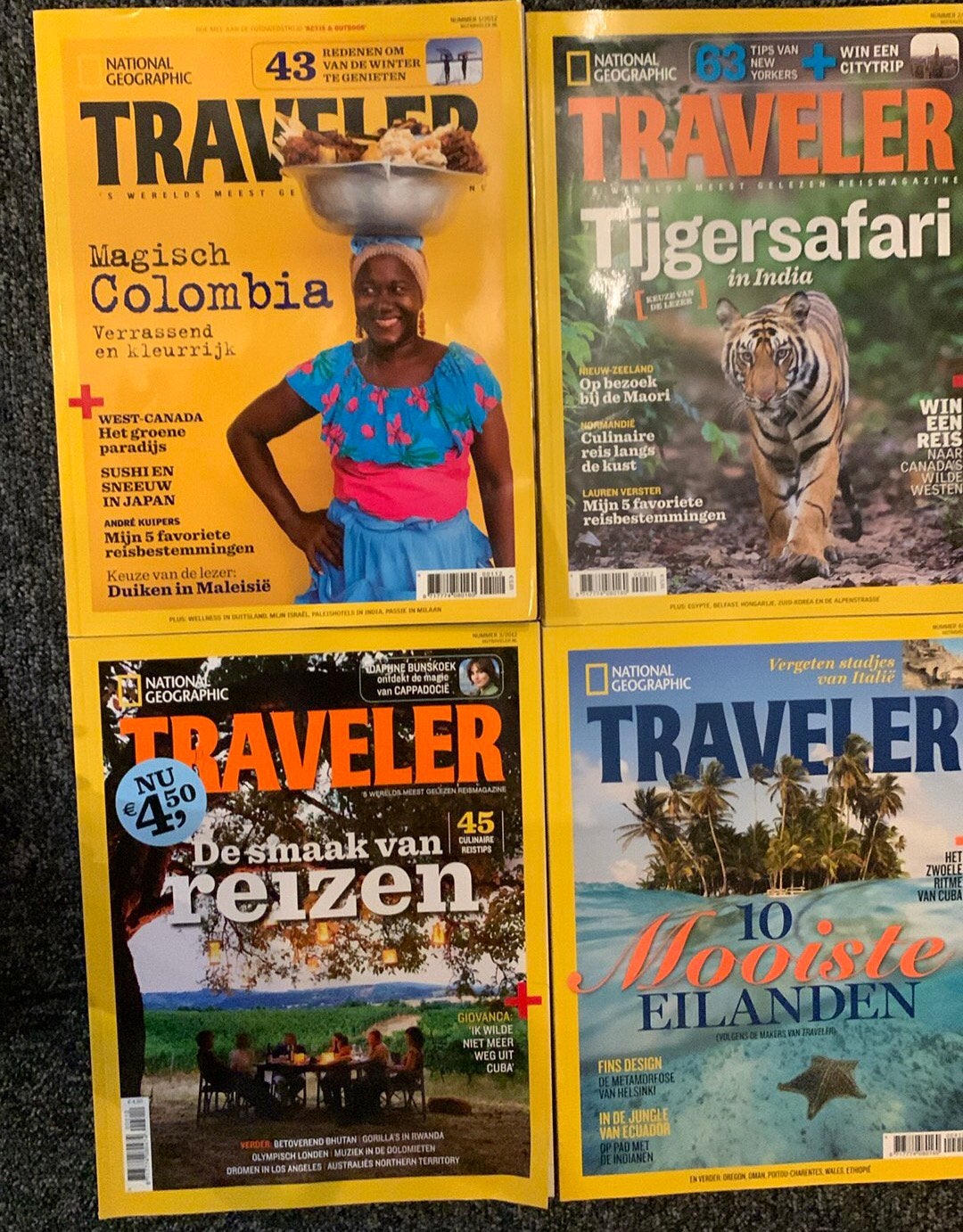 National Geographic Traveler, compleet 2012, 4 edities, Ophalen of Verzenden, Zo goed als nieuw, Wetenschap en Natuur