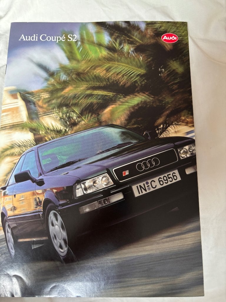 Folder Audi Coupe S2, Ophalen of Verzenden, Nieuw, Audi