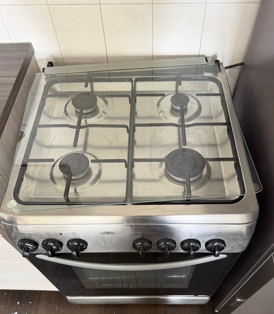 Gasfornuis/oven, Witgoed en Apparatuur, Fornuizen, Ophalen, Gebruikt, 4 kookzones, Gas