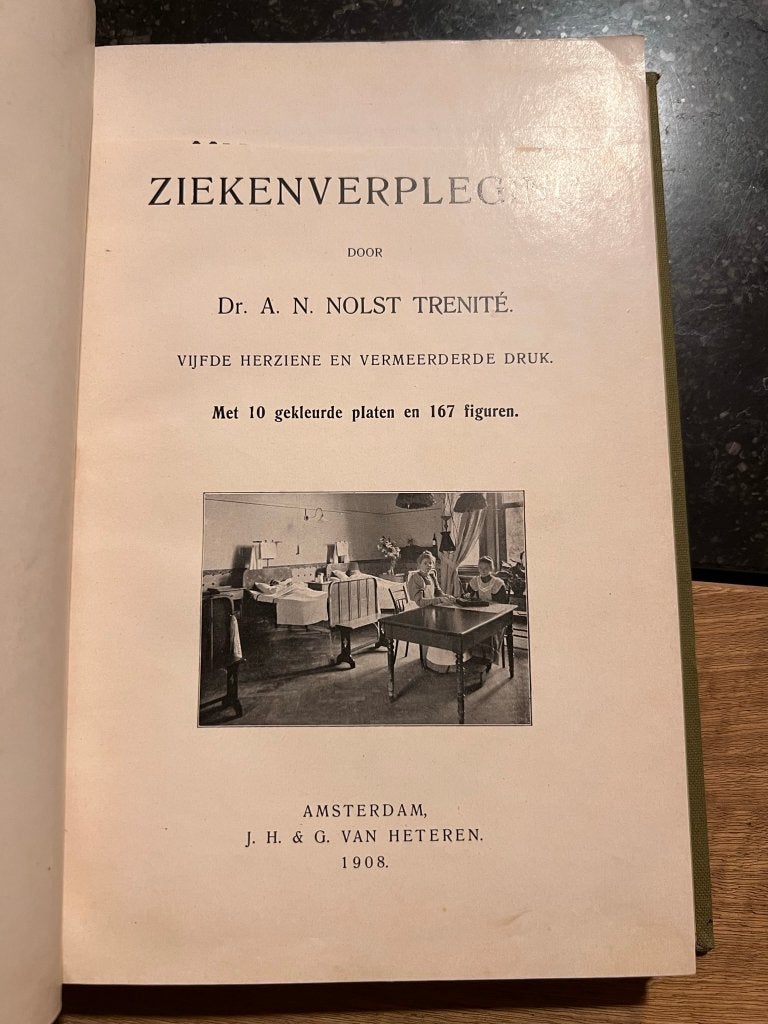 Handboek der ziekenverpleging - Dr. A.N. Nolst *1908*, Antiek en Kunst, Antiek | Boeken en Bijbels, Ophalen of Verzenden, Dr. A.N. Nolst