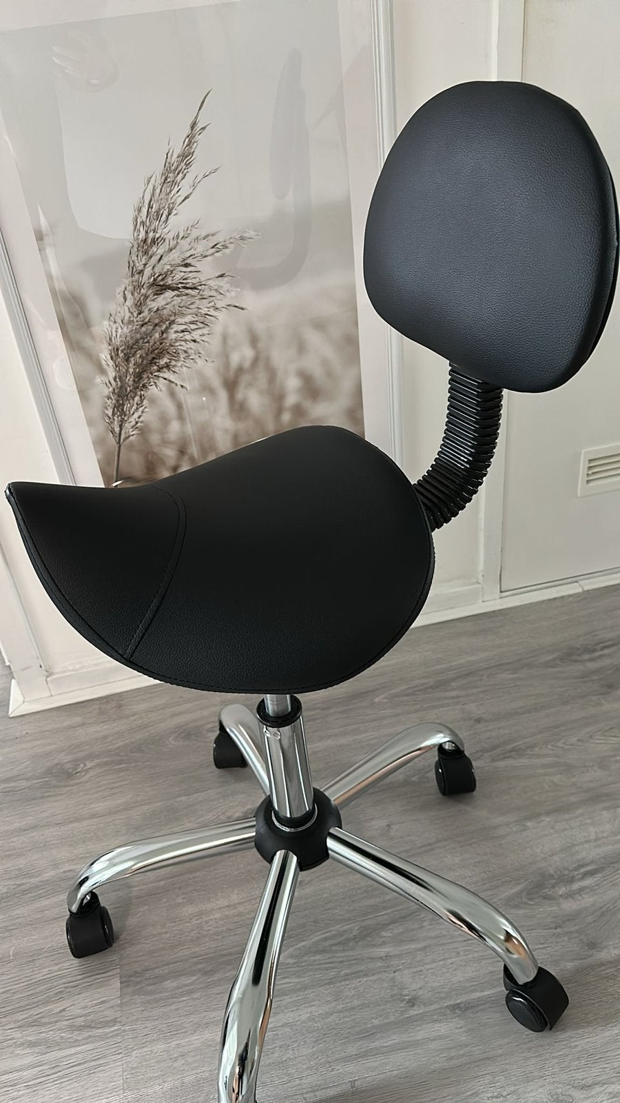 Salon kruk, Ophalen, Zo goed als nieuw, Zwart, Bureaukruk