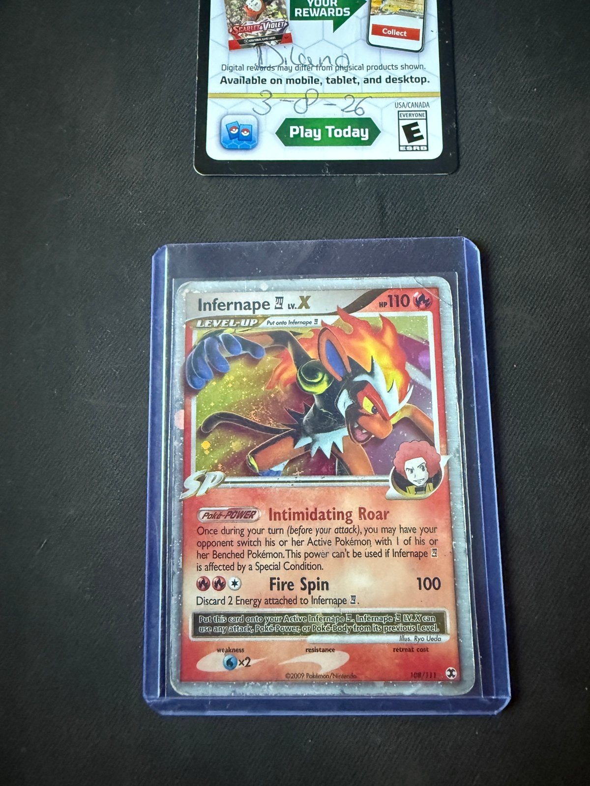 Infernape lvl.X 108/111, Ophalen of Verzenden, Zo goed als nieuw