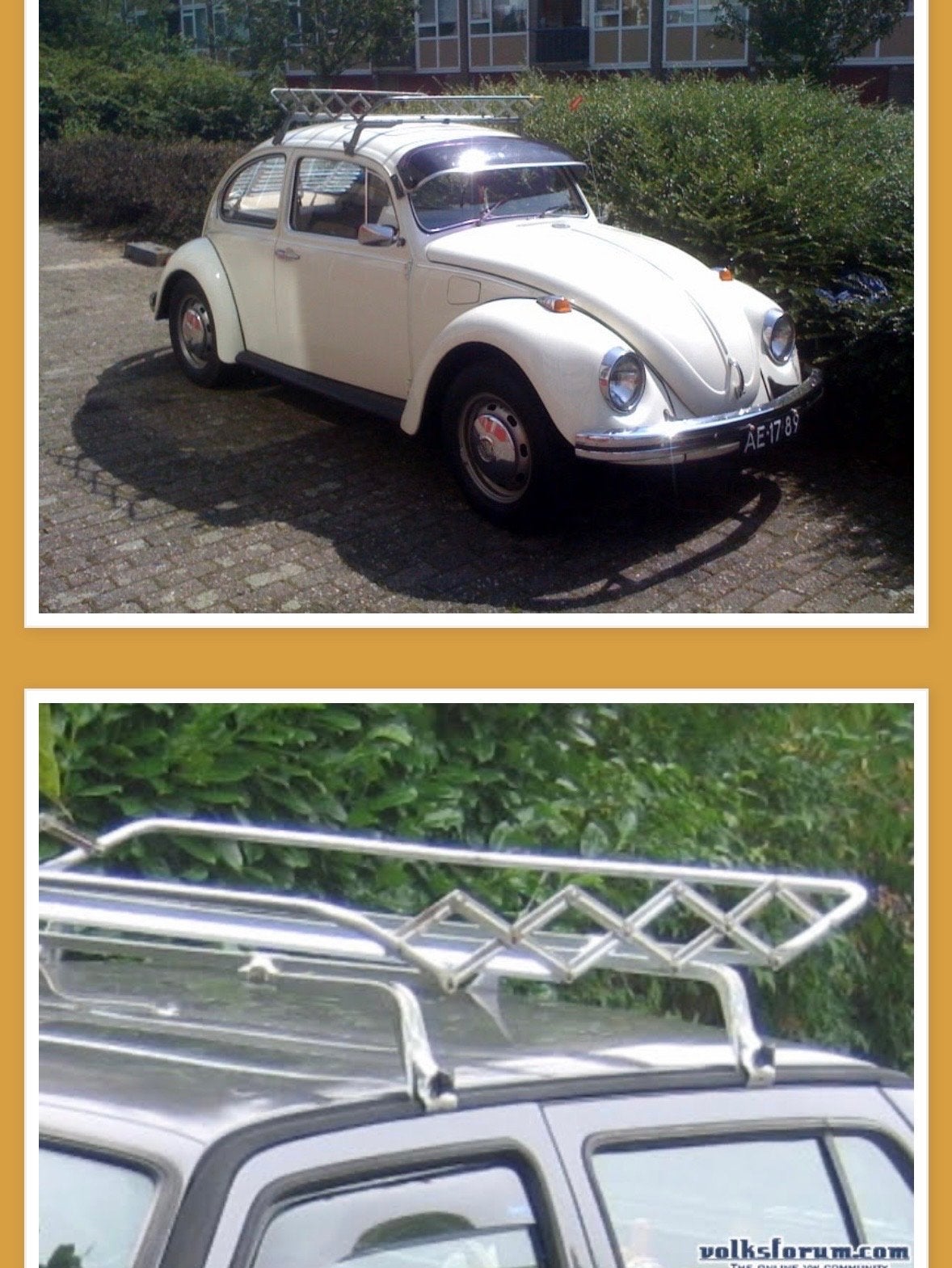 Dakrek imperiaal voor oldtimer Kever, Golf, opel dakrek, Auto diversen, Ophalen, Gebruikt