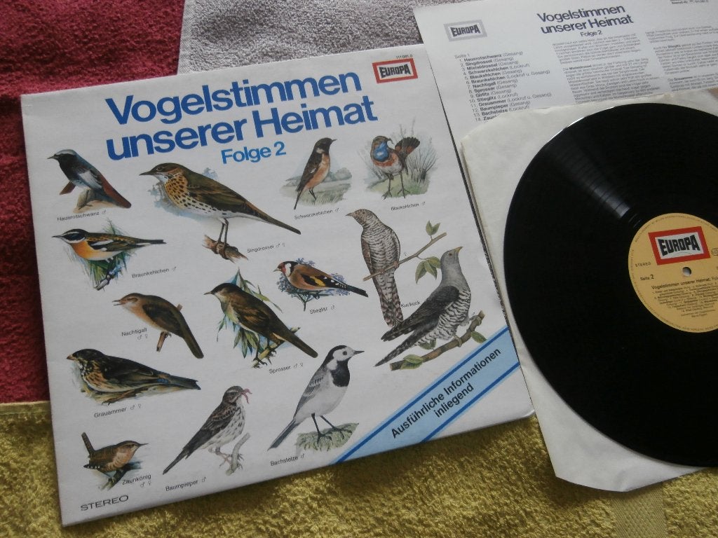 LP- Bernd Eggert - Vogelstimmen Unserer Heimat Folge 2., LP, Zo goed als nieuw, 12 inch, Fotohoes