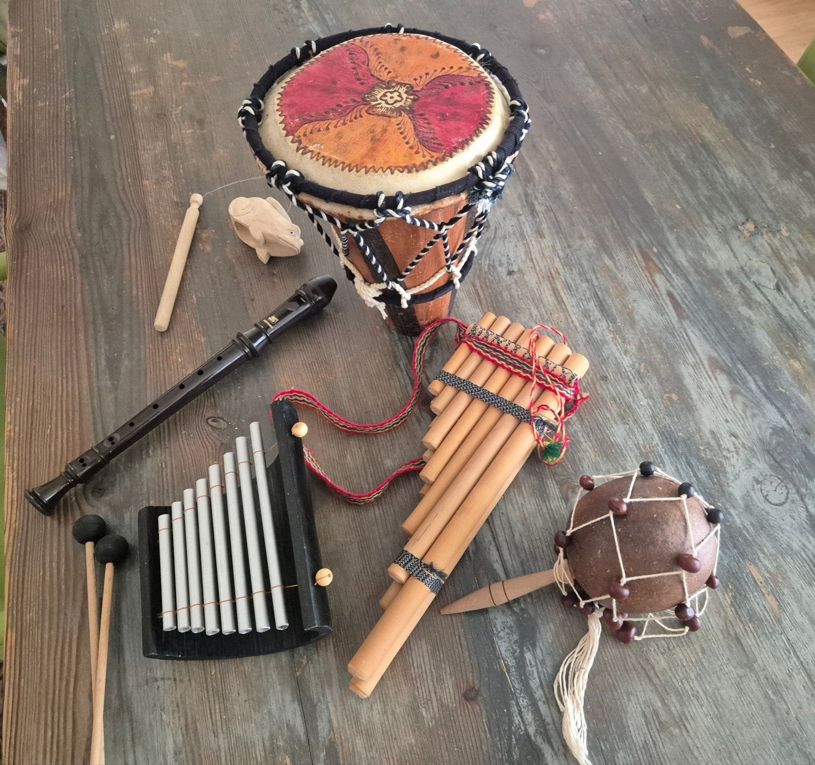 Diverse muziekinstrumenten set - Wereldmuziek, Ophalen of Verzenden, Gebruikt