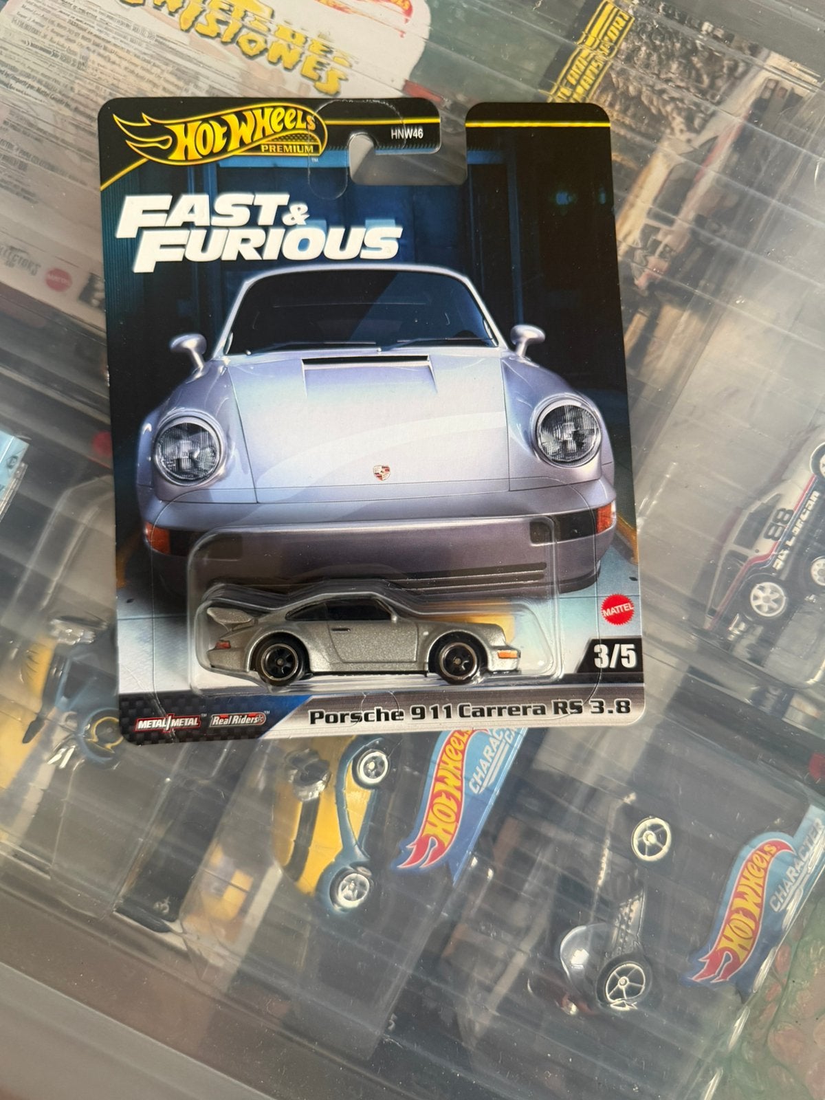 Hot wheels Fast and Furious Porsche 911(kaart licht gebogen), Hobby en Vrije tijd, Ophalen of Verzenden, Zo goed als nieuw, Auto