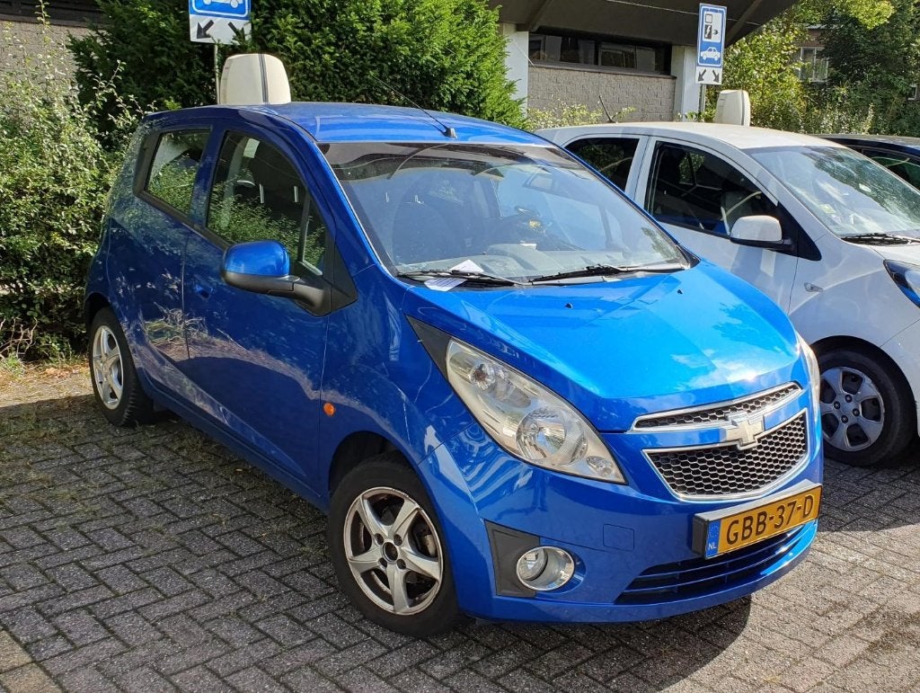 Chevrolet Spark 1.0 2011 Blauw, Voorwielaandrijving, 839 kg, Stof, 4 cilinders