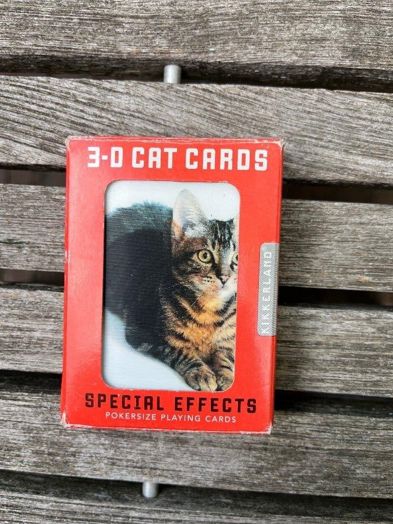 3-D kattenkwartet, 3-D cat cards kikkerland, Een of twee spelers, Ophalen, Gebruikt, Diverse uitgevers
