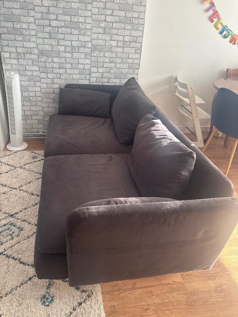 IKEA SÖDERHAMN-Comfortabele bank met gratis 1-zits element, Huis en Inrichting, Banken | Bankstellen, Ophalen, Gebruikt, Driepersoons