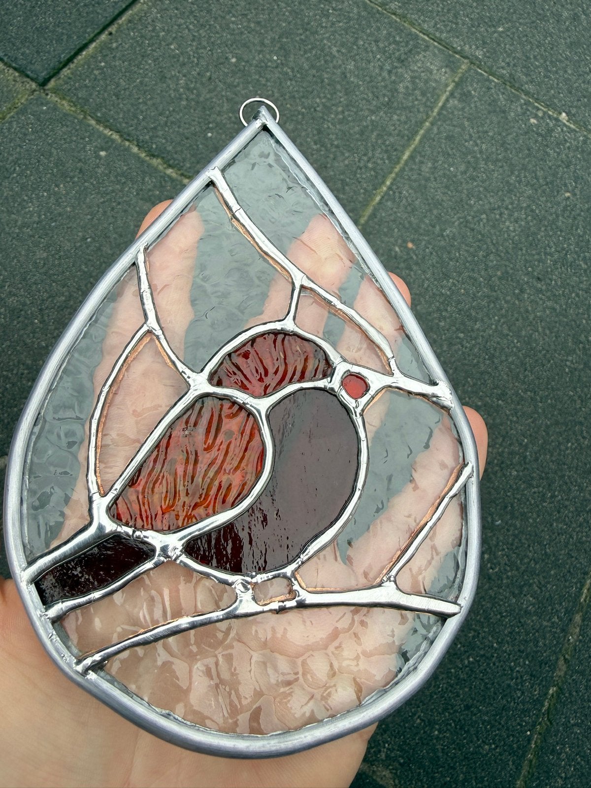 Glas in lood raamhanger, Ophalen of Verzenden, Zo goed als nieuw