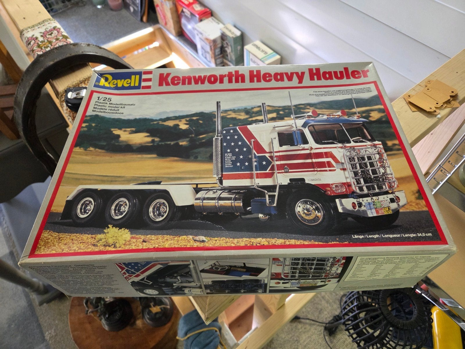 Revell kenworth heavy hauler 1/25 bouwdoos, modelbouwdoos, Ophalen, Groter dan 1:32, Revell