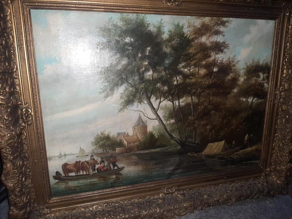 Schilderij joseph [jos] tulleux, Antiek en Kunst, Kunst | Schilderijen | Klassiek, Ophalen of Verzenden