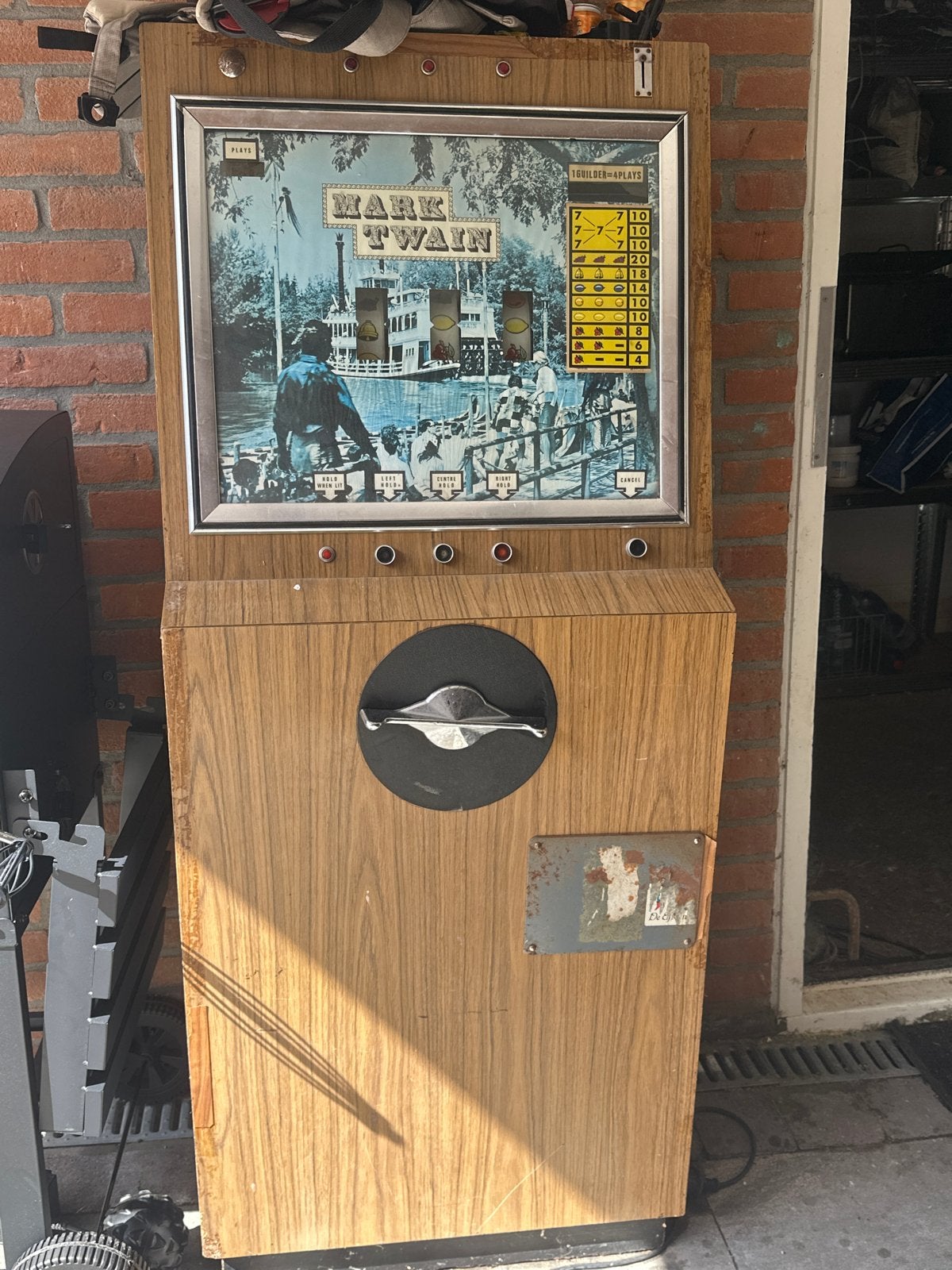 Oude fruitkast 'Mark Twain' voor de handige Harry, Gulden, Ophalen of Verzenden, Gebruikt