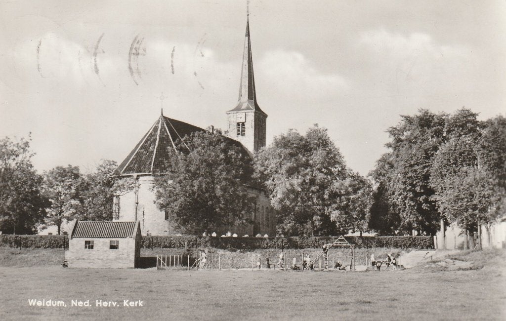 Weidum, Ophalen of Verzenden, 1940 tot 1960, Gelopen, Friesland