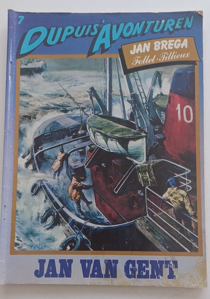 dupuis avonturen jan van gent, Gelezen, Jan brega, Eén stripboek, Ophalen of Verzenden